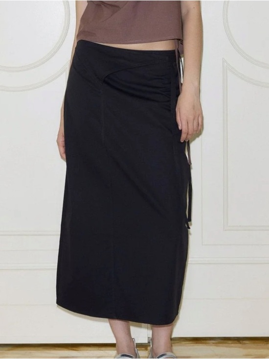 Deiji Studios Dresses & Skirts - the cotton wrap skirt by Deiji Studios in black